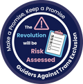 PRE-ORDER - 'The Revolution will be Risk Assessed' woven badge