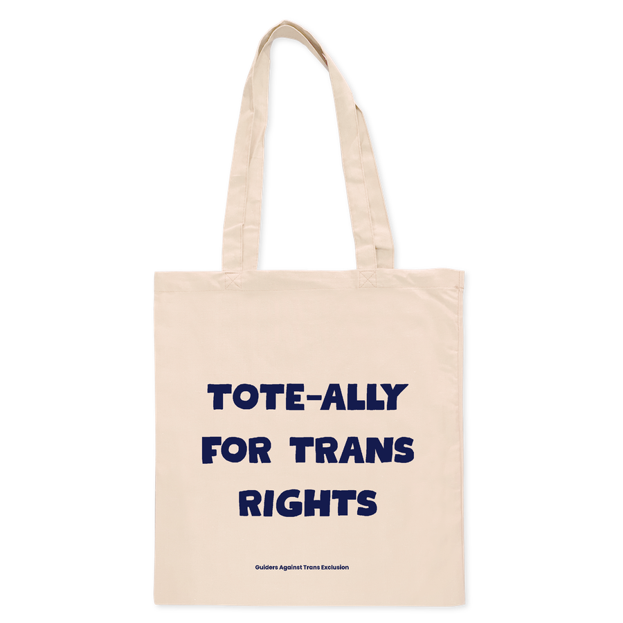 Tote-ally for trans rights tote bag